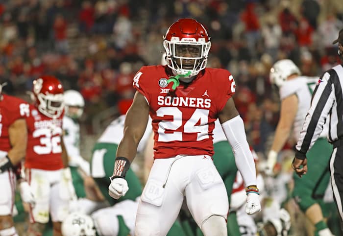 Oklahoma's Brian Asamoah II has first-round talent if he learns to play more patiently.